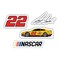 R and R Imports Joey Logano 22 NASCAR Cup Series 4 Pack Laser Cut Decal